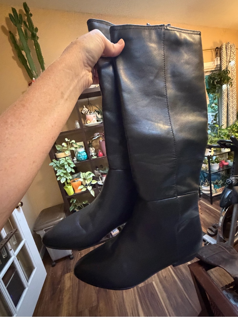 Sugar Immerse Black Tall Knee-High Boots